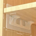 thumbnail image 4 of Shelf Support Bracket Clear Adhesive Cabinet Shelf Support Shelf Layer Support, 4 of 10