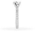 thumbnail image 5 of Unique Moments 2.50 Ct Diamond Solitaire With Accents Round Engagement Ring 14K White Gold, 5 of 6