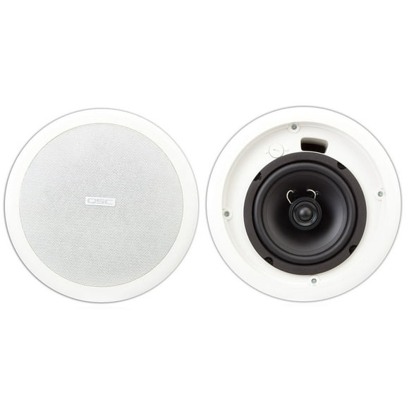 Altavoz de techo QSC AC-C6T de 6.5 pulgadas y 2 vías, blanco