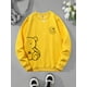 thumbnail image 1 of Sudaderas con estampado de oso de peluche Kawaii OK para mujer, sudaderas con capucha de moda Retro clásicas, ropa informal cálida de lana, ropa deportiva suelta, 1 of 2