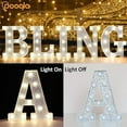 thumbnail image 2 of LED Marquee Letter Lights, Light Up Silver Letters Glitter Alphabet Letter Sign Battery Powered for Night Light Birthday Party, 2 of 4