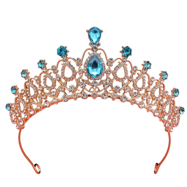 Elegant Crystal Bridal Rhinestone Wedding For Bride Pageant Headpiece 18th Birthday Party Hair
