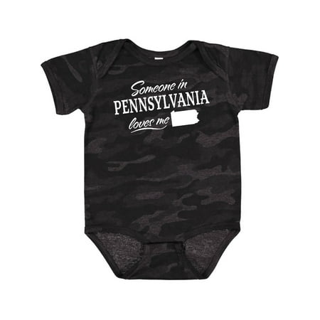 

Inktastic Someone in Pennsylvania Loves Me Gift Baby Boy or Baby Girl Bodysuit