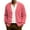 Watermelon Red004, variant on QHRMKOG Men's Cardigan Sweaters Cute Valentine's Day Heart Cardigan Graphic Relaxed Fit Long Sleeve V Neck Button Up Cardigan Sweater Casual Ribbed Knit Sweater Pink M