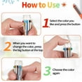 thumbnail image 2 of Thinsony 3pieces Safe Ingredients Ballpoint Exquisite Craft Non-Deformable 10 Colors Smooth Writing Students, 2 of 6