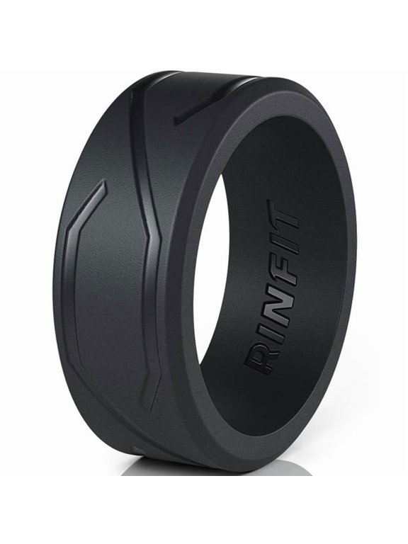 Silicone Wedding Ring for Men - Soft Rubber Wedding Band Replacement
