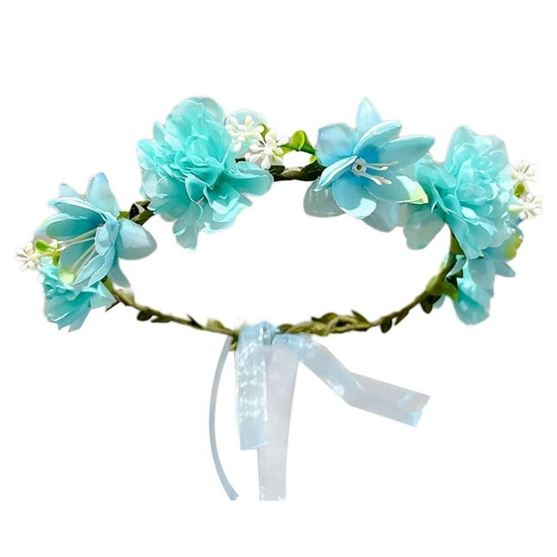 Diadema de flores Yinane corona de flores bohemias Estilo D