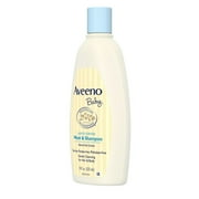 AVEENO Baby Wash & Shampoo, Lightly Scented, 18 oz (Pack of 2)