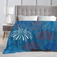 thumbnail image 4 of TOPRenddon Independence Day Flannel Blanket - Patriotic Lightweight Throw for Holiday Gifts, Air Conditioning Use, Travel, Sofa & Outdoor Celebrations (75x100cm, Blue), 4 of 8