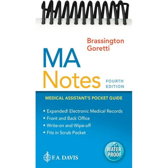 Ma Notes: Medical Assistant's Pocket Guide, (Spiral-Bound)