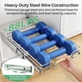 thumbnail image 4 of Pull Out Cabinet Organizer 15 Inch Wide Heavy Duty Chrome Under Cabinet Shelves for Pots and Pans Full Extension Roll out Drawers, 4 of 8