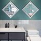 thumbnail image 4 of Espejo de pared Wocred Rustic Farmhouse blanco 30 x 30 cm (2 unidades), 4 of 7