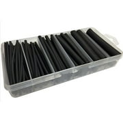 Electriduct  Dual Wall Adhesive Lined Heat Shrinkable Tubing Kit, Black - 85 Piece