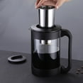 thumbnail image 4 of Tea Brewer Heats-resistant Sealed Reusable Washable Nonslip PP Coffee Maker Refillable Stainless Steel Home Coffee Maker with Handgrip 1500ML, 4 of 9
