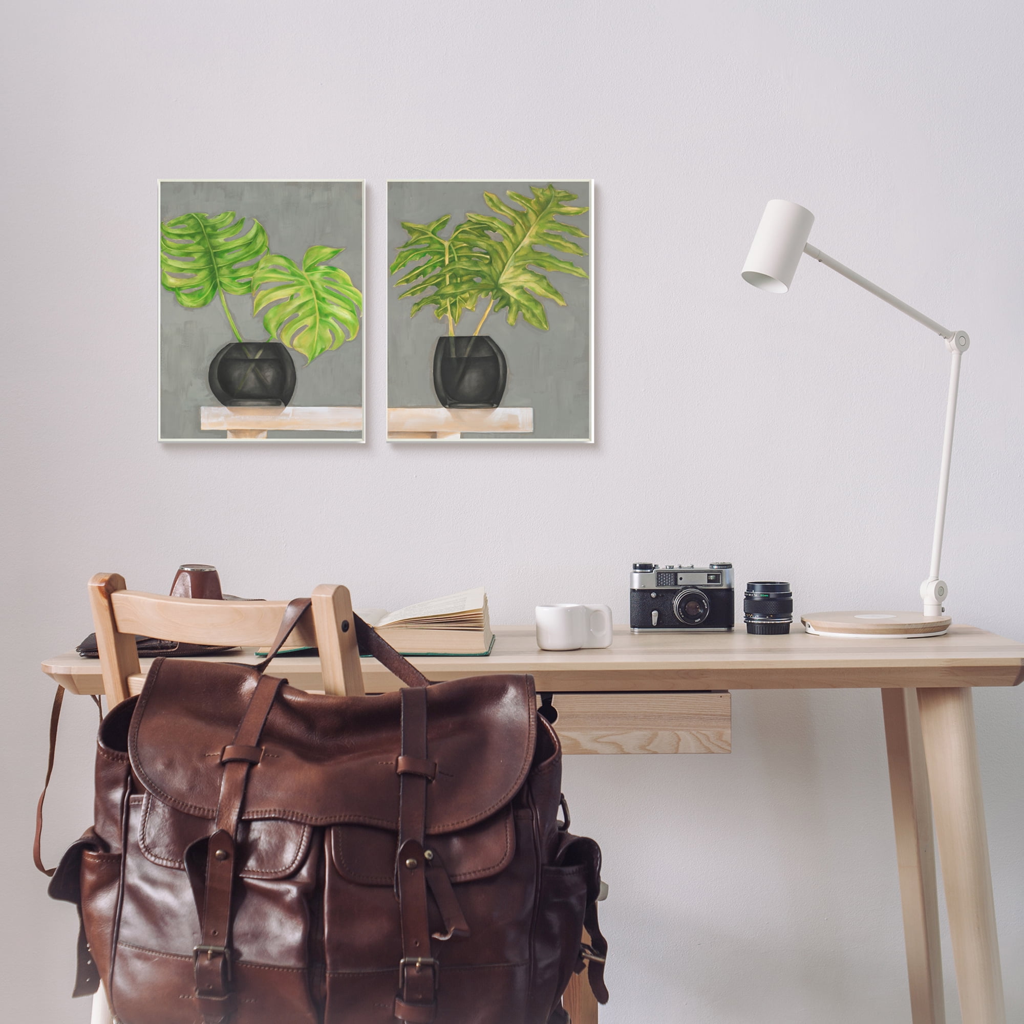 Stupell Indtries Tropical Plant Fronds Monstera Interior Still Life,10 x 15,Design by Jennifer Goldberger&nbsp;