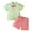 Green, variant on Boys Casual Outfit Sets Toddler Boy Girl Short Sleeve Easter Rabbit Print T Shirt Tops Shorts Gentleman Outfits,1-6Y