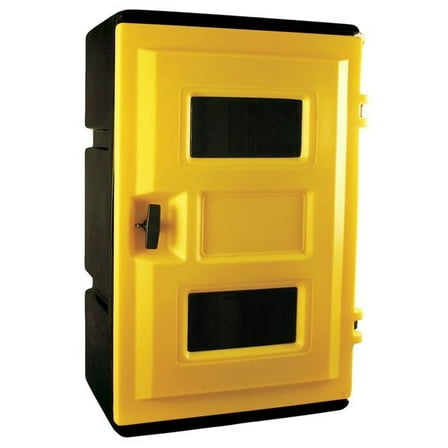 Manufacturer Varies Safety Cabinet, SCBA, 27-1/2" H, 21-1/2" W, Yellow 6ATL9