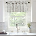 thumbnail image 2 of Curtain Valances Leaves Meticulous Printed Window Curtains for Kitchen, Top Rod Pocket 54x18 Valance for Farmhouse Small Window, Green, One Panel, 2 of 5