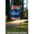 thumbnail image 4 of Toland Home Garden Blue Floral Cheers Flower Cheers Flag Double Sided 12x18 Inch, 4 of 5