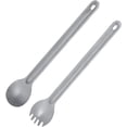 thumbnail image 1 of Titanium Long Handle Spoon Fork Combination, Portable Camping Tableware Suitable for Backpacking, Hiking and Outdoor Home, 1 of 1
