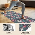thumbnail image 4 of DarkGreen Dinosaurs Pattern Hot Yoga Mat Towel Non Slip for Hot Yoga - Quick-Drying Yoga Mat Cover with 4 Corner Pockets with Travel Bag - Hot Yoga Towel Non Slip Grip Moisture Wicking Sweat 70"x26", 4 of 6