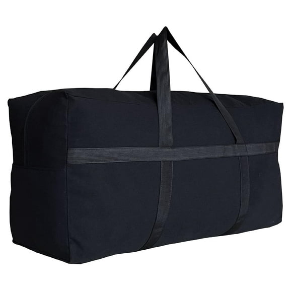 Bolsa de lona extra grande DoYike de 100 L, color negro