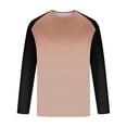 thumbnail image 4 of Men's Print Long Sleeve T-Shirt Big and Tall Patchwork Pullover Round Casual Top, 4 of 5