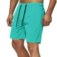 thumbnail image 2 of Kmdttou Men's Shorts Pack Versatile Five Minute Drying Shorts Solid Color Beach Shorts Sports And Fitness Shorts (Regular and Big & Tall Sizes), 2 of 5