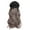 B, variant on Fashionable Women Wigs Hat With High Long Hair Curly Hair Attached For Girls Women Teenagers Headwear