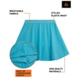 thumbnail image 4 of RBX Girls Athletic Skorts Performance Scooter Skirt for Girls with Shorts Underneath 2 Pack, 4 of 7