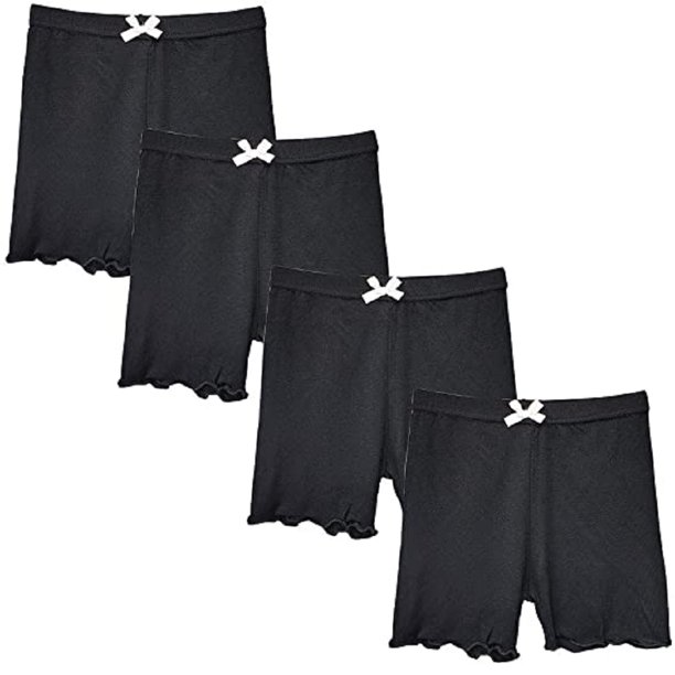 4 Packs Girls Modal Shorts Girls Dance Shorts Bike Shorts Under Dress