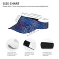 thumbnail image 3 of Sikiie Ireworks In The Night Sky Sun Visor Hat Adjustable Velcro Golf Visor Sports Sunscreen Visor Hat for Outdoor Activities, 3 of 7