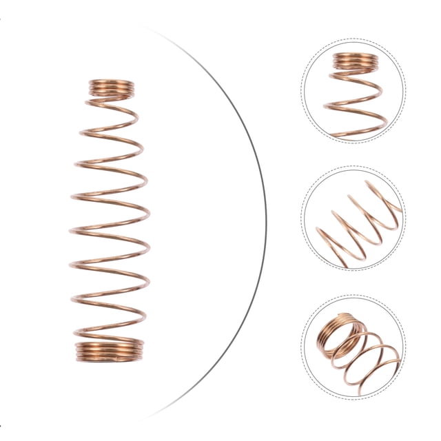 KALLORY 90Ud Resorte En Espiral Para Ajuste Y Reparación De Piano Con Acero De Calidad Dorado