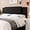 Black Velvet, variant on Upholstered Tufted Velvet Headboard, 3 in 1 Headboard for Full/Queen/King Size Bed, Height & Width Adjustable Head Board, Attach Frame, Study & Comfortable, Ideal for Bedroom, Dorm, Guest Room, Blue