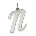 thumbnail image 1 of 925 Sterling Silver Dainty Letter N Initiale Nom Monogramme Collier Pendentif Pendentif, 1 of 6