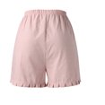 thumbnail image 3 of Aayomet Womens Casual Shorts Women's Missy Relaxed Fit Avey Knit Waist Cargo Bermuda Short,Pink 3XL, 3 of 5