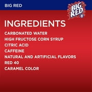 Big Red Soda Pop, 16.9 fl oz, 6 Pack Bottles