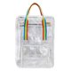 thumbnail image 2 of Bolsa Mochila transparente Estudiante Niñas Transparente Hit Color School Book Bag (Blanco) Tmvgtek Para estrenar, 2 of 9