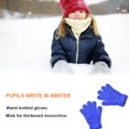thumbnail image 4 of Sonducket 1 par de guantes para niños pequeños, guantes gruesos de punto de invierno, accesorio de ropa para manualidades de punto pequeño Simple y guantes y mitones Cielo azul, 4 of 6