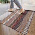thumbnail image 4 of Brown Boho Geometric Triangles and Rhombuses Pattern Door Rugs,Washable Non Slip Door Mats Indoor,Decorative Door Mats,Entry Mat Indoor for Entrance,Bedroom,Kitchen,Bathroom,17"x30", 4 of 6