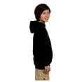 thumbnail image 6 of Unisex Youth Double Dry Action Fleece Pullover Hood, Black - L, 6 of 8