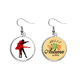 thumbnail image 1 of Rendimiento Baile social Duet Dance Pendiente del lóbulo de la joyería del pendiente de la hoja del otoño Unbranded M, 1 of 3
