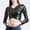 Black, variant on Women's wrap-around patent leather solid color tube top shirt performance tops Linen Tops for Women Silver S