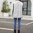 thumbnail image 5 of Jamicy Furry Vest for Women Faux Fur Vest Winter Warm Short Coat Fluffy Shaggy Sleeveless Jacket Fashion Casual Fuzzy Outerwear, 5 of 9
