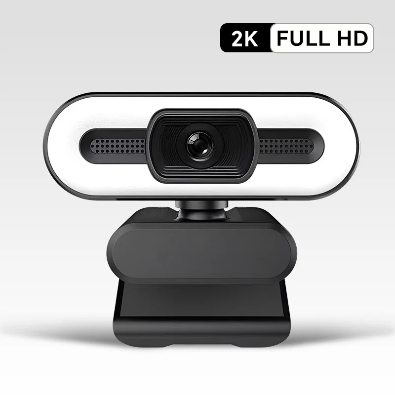 4k Webcam Autofocus Hd Webcam With Fill Light Rotatable Laptop Webcam Pc Computer Camera With Microphone For Youtube Video