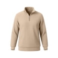 thumbnail image 4 of Men's Quarter Zip Sweater Textured Knit Business Casual Pullover, 4 of 5