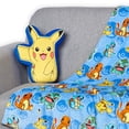 thumbnail image 4 of Pokemon Pikachu Cute Silk Touch Throw Blanket and Plush Character Hugger Set – Ultra Soft Plush Character Pillow for Kids, 4 of 6