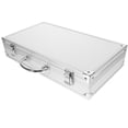 thumbnail image 2 of TOXMENT Silver Aluminum Briefcase with Lock - Hard Toolbox Storage Case, 2 of 8