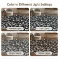 thumbnail image 7 of ODIKA Long Abstract Hallway Textured Motif Featuring Tonal Grid Entryway for King Size Bedroom, Master Suite, Under Bed, Foldable Easy Care, 7 of 7
