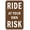 Warning Sign 2, variant on Street Warning Plaque No Vehicles Beyond This Point Tin Sign - 8"x12", Courtyard/Office Decor for Outdoor/Indoor, Traffic Zones